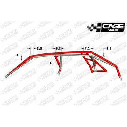 Polaris RZR Pro XP 4 Raw Assembled Super Shorty Cage with Roof