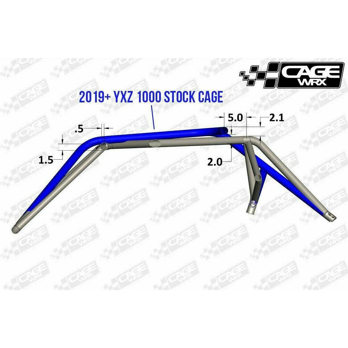 Yamaha YXZ 1000R Raw Assembled Baja Spec Cage with Roof
