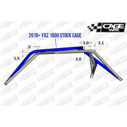 Yamaha YXZ 1000R Raw Assembled Baja Spec Cage with Roof