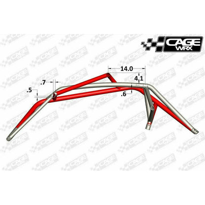 Yamaha YXZ 1000R Raw Assembled Super Shorty Cage with Roof