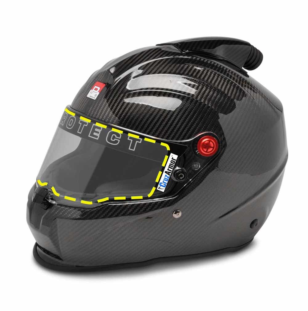 CruzArmor Tinted Tear Off for SA2020 - SA2025 PYROTECT Race Helmets