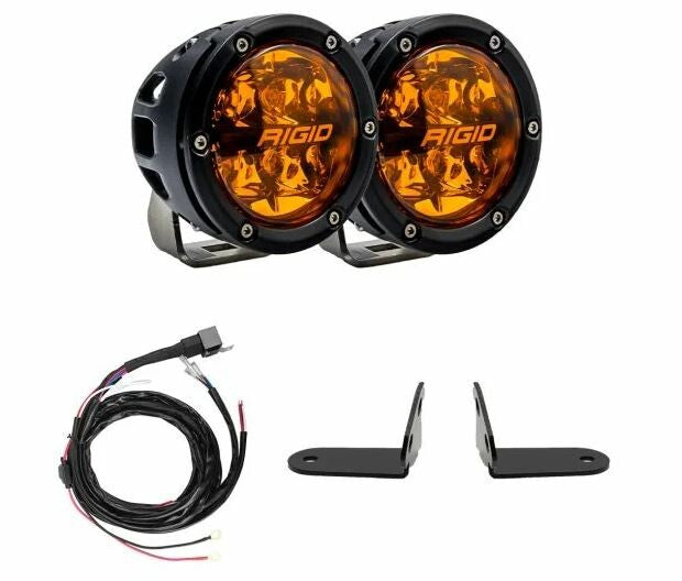RIGID RZR 360 SERIES AMBER PRO A-PILLAR LIGHT KIT (PRO R/TURBO R)