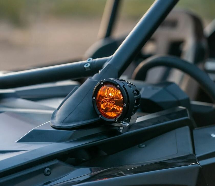 RIGID RZR 360 SERIES AMBER PRO A-PILLAR LIGHT KIT (PRO R/TURBO R)