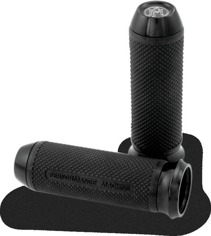 Performance Machine Handle Grip Set - Elite TBW - Black Ano
