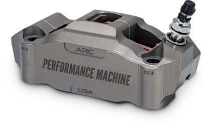 Performance Machine 125 x 4 Race Series Radial Mount Caliper with ARC - Left - Gunmetal Grey
