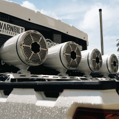 DS18 Marine And Powersports Towers 8in 125 Watts RMS RGB LED Lights Red