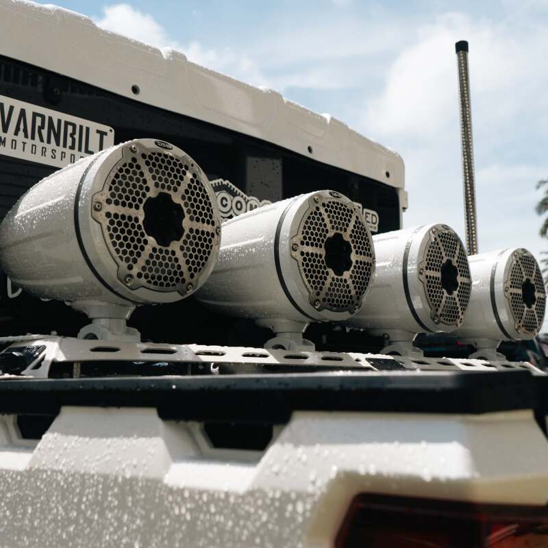 DS18 Marine And Powersports Towers 8in 125 Watts RMS RGB LED Lights Red