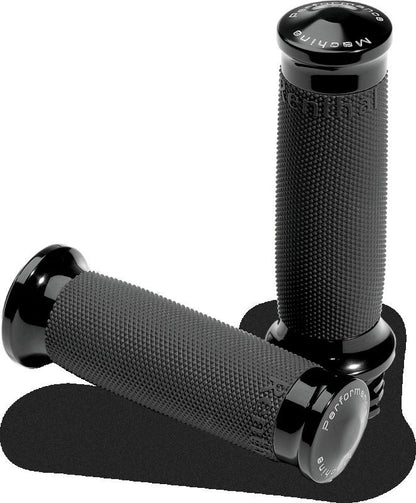 Performance Machine Contour Renthal Wrapped Grips - Black Ano
