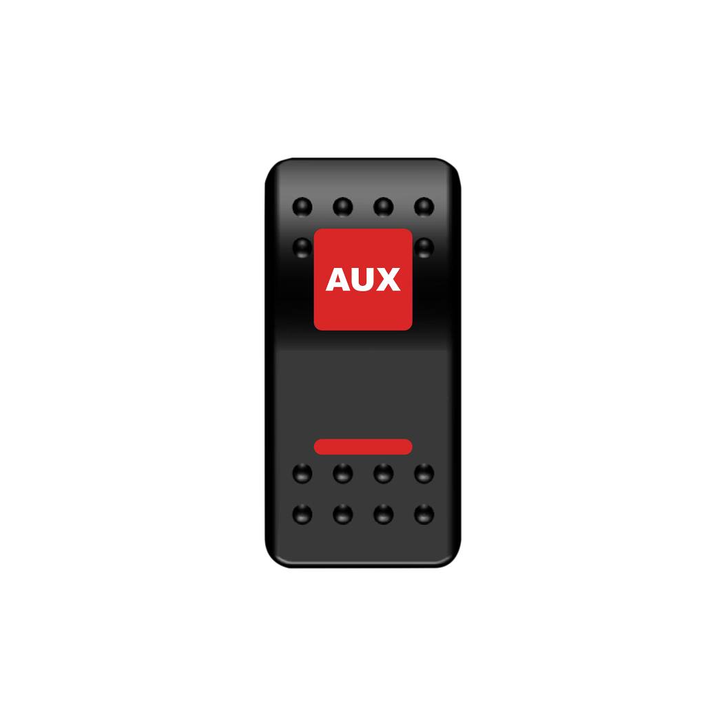AUX Rocker Switch (Red)