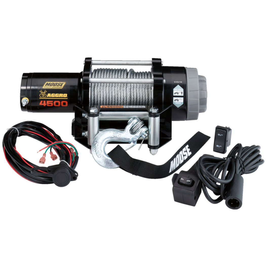 4500 LB Aggro Winch (Wire Rope)