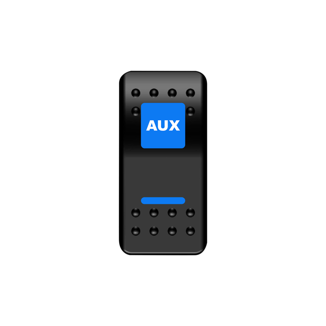 AUX Rocker Switch (Blue)