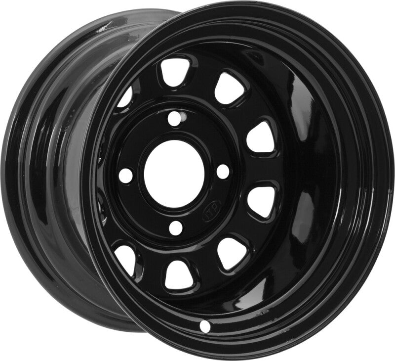ITP Delta Steel 14X7 / 4/156 / 4+3 12mm Offset Black Wheel