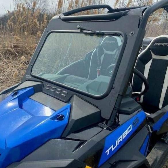 Polaris RZR Turbo S Glass Front Windshield with Wiper