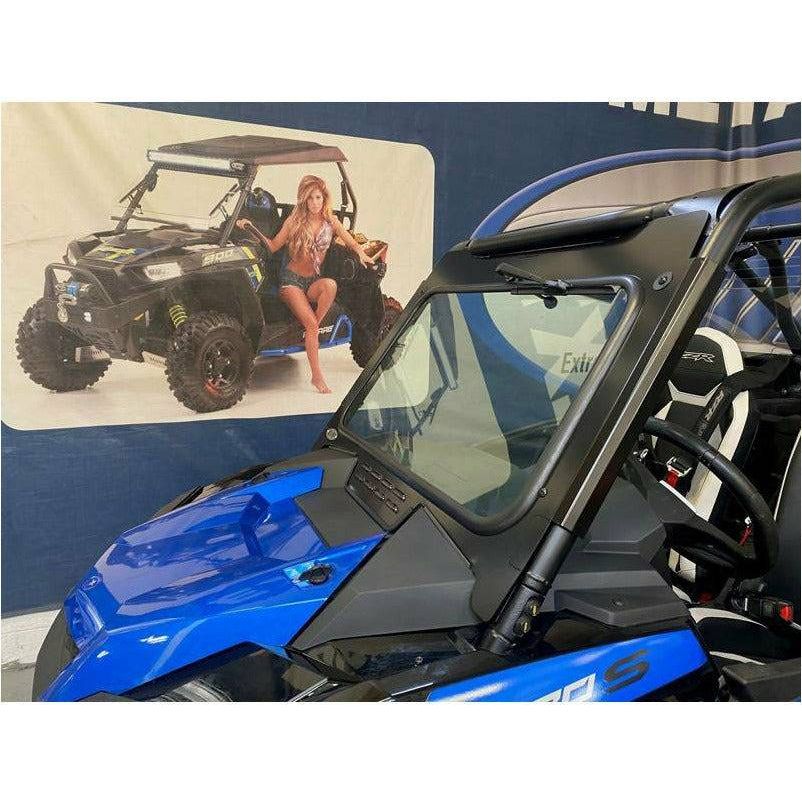 Polaris RZR Turbo S Glass Front Windshield with Wiper