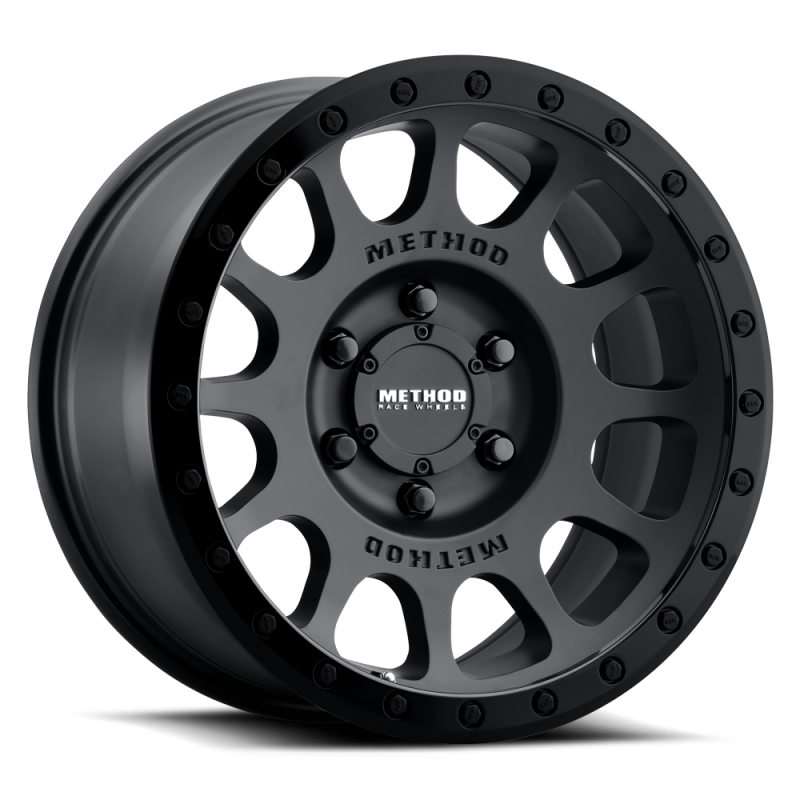 Method MR305 NV 17x8.5 0mm Offset 8x6.5 130.81mm CB Matte Black/Gloss Black Wheel
