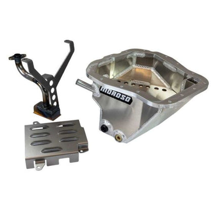 Moroso Subaru EJ20/EJ22/EJ25 Wet Sump 6qt 6-7/8in Deep Aluminum Oil Pan w/Pickup & Windage Tray