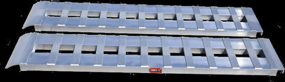 Gen-Y Heavy-Duty 8ft Aluminum Loading Ramps 15in x 96in 5K Capacity Per Ramp - Pair