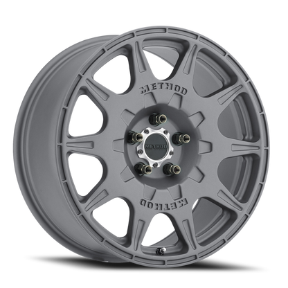 Method MR502 RALLY 17x8 +38mm Offset 5x4.5 67.1mm CB Titanium Wheel