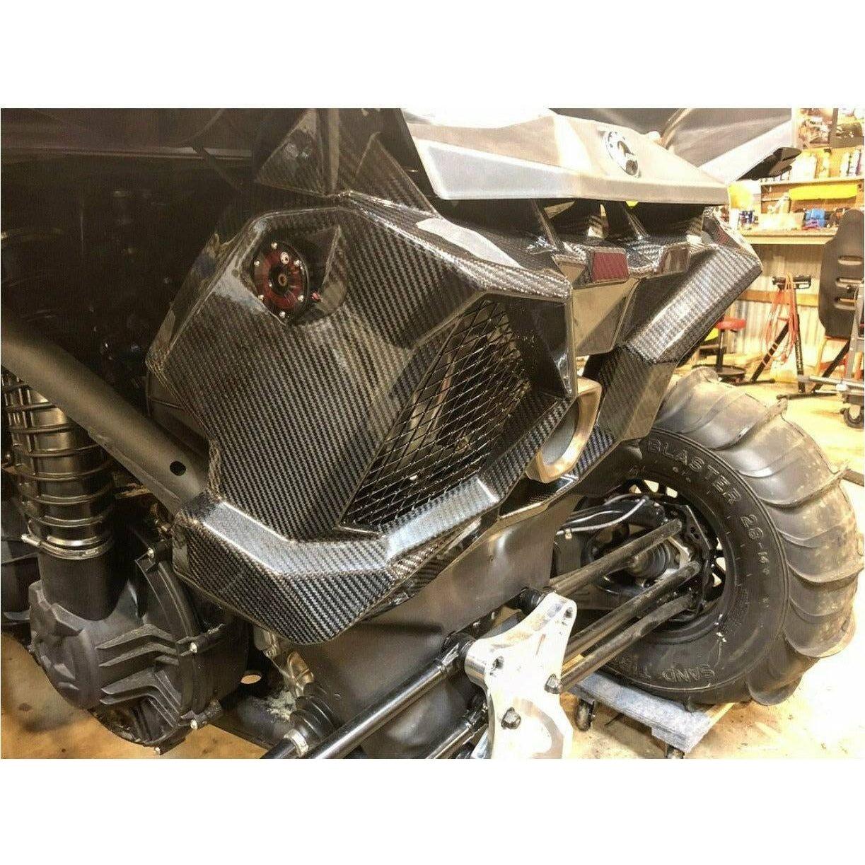 Can Am X3 Carbon Fiber Exhaust Surround / Rear Shroud