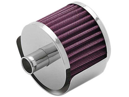 K&N Steel Base Crankcase Vent Filter .5in Vent OD x 2in OD x 1.5in Height