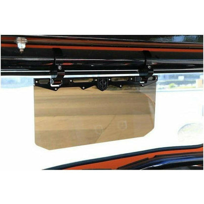 12" Tinted Aluminum Visor (1.75" Clamps)