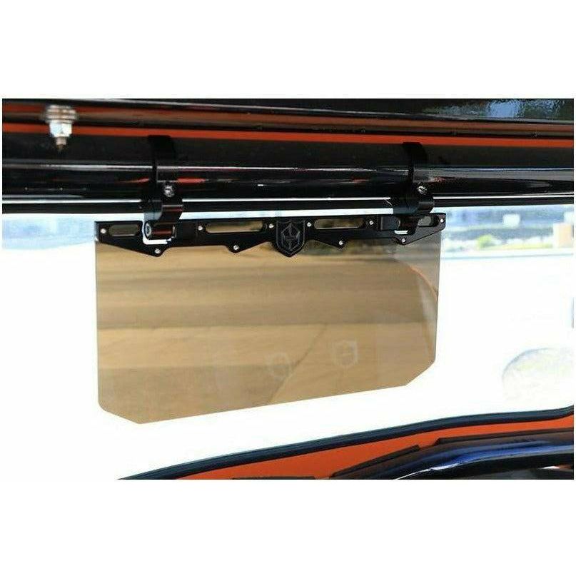12" Tinted Aluminum Visor (1.75" Clamps)