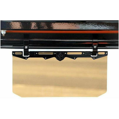 12" Tinted Aluminum Visor (1.75" Clamps)