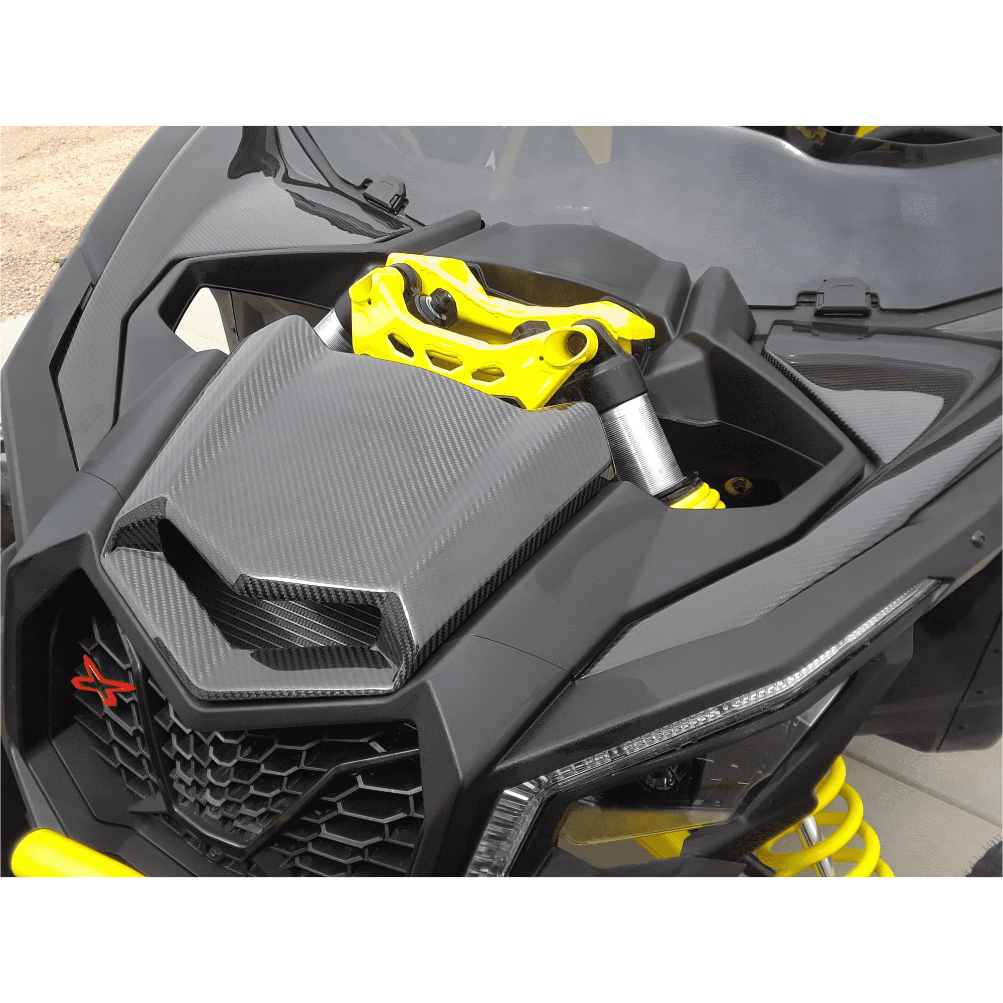 Can Am X3 Carbon Fiber Inner Hood Panel Set