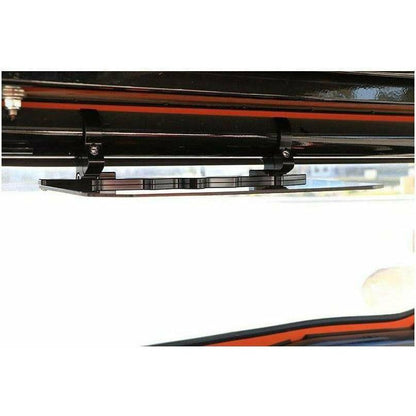 12" Tinted Aluminum Visor (1.75" Clamps)