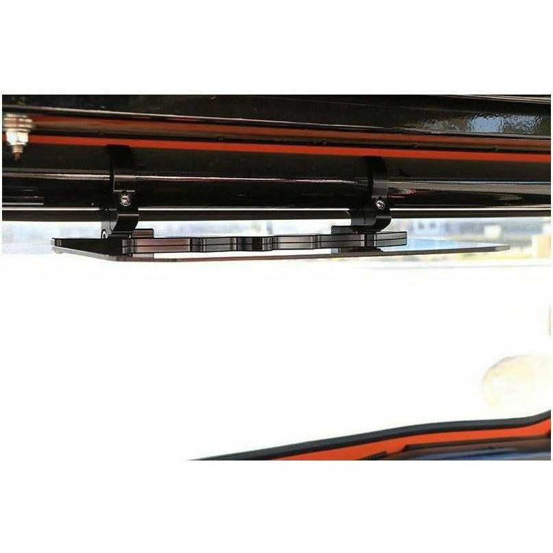 12" Tinted Aluminum Visor (1.75" Clamps)