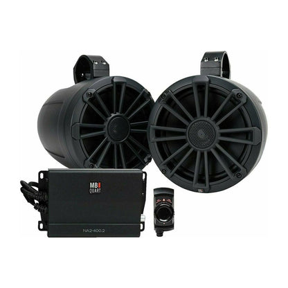 Universal 8" Speakers 400 Watt UTV Tuned Audio System