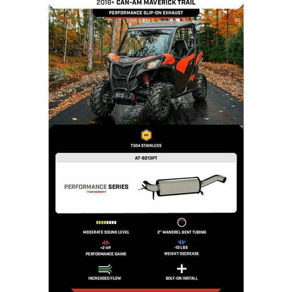 Can Am Maverick Sport Performance Series Slip On Exhaust