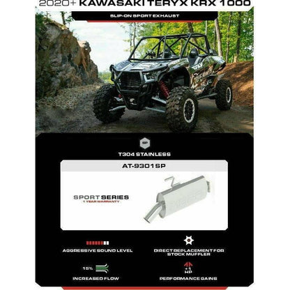 Kawasaki KRX Sport Series Slip On Exhaust