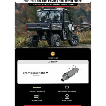 Polaris Ranger 800 Performance Series Slip On Exhaust