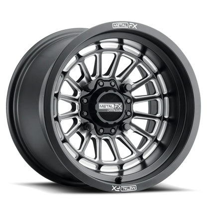 Set of 4 15x10 Delta Wheels (Satin Black Contrast Cut)