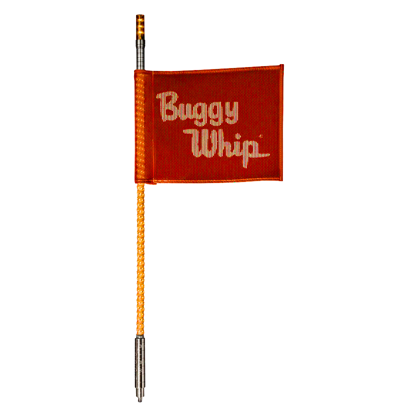4FT LED Whip with Flag (Orange)