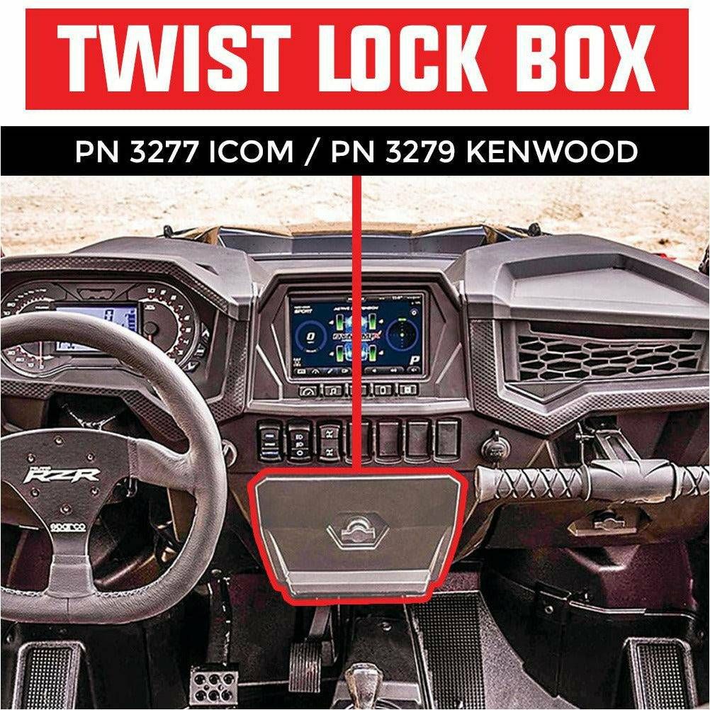 Polaris RZR Twist Lock Open Box Replacement Radio / Intercom Bracket