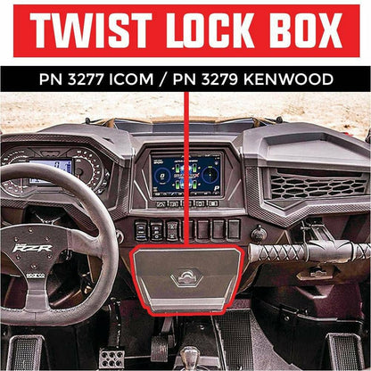 Polaris RZR Twist Lock Open Box Replacement Radio / Intercom Bracket