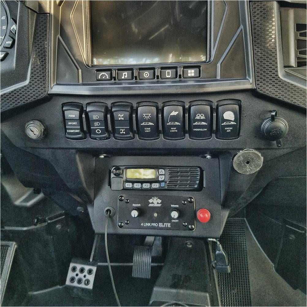 Polaris RZR Twist Lock Open Box Replacement Radio / Intercom Bracket