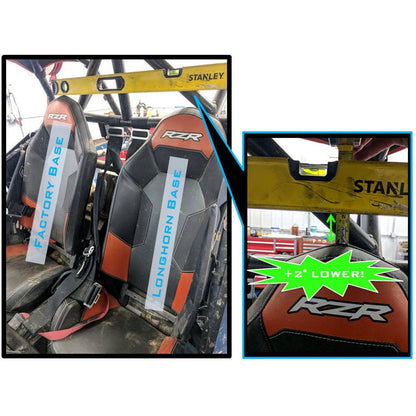 Polaris General / RZR Lower and Recline Seat Bases (Pair)