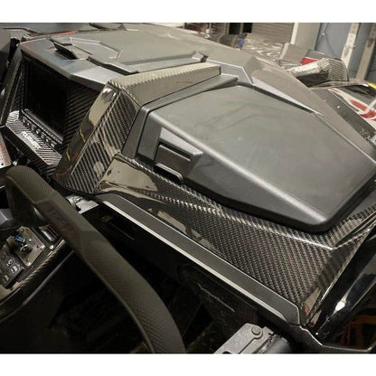 Polaris RZR Pro / Turbo R Carbon Fiber Dash Trim Kit (3-Piece)