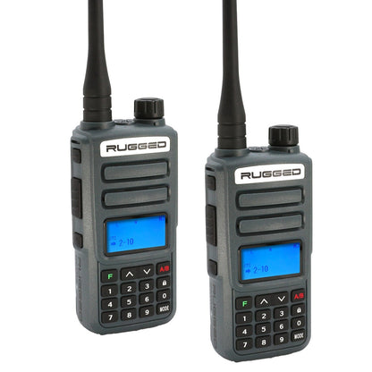 2 Pack - Rugged GMR2 PLUS - GMRS and FRS Two Way Handheld Radios