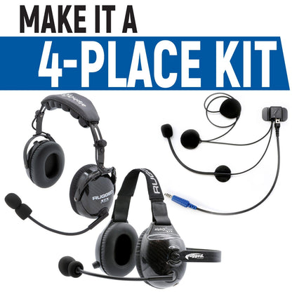 Rear Seat Expansion Kit with Helmet Kits or Headsets - STX Stereo / Ultimate Headset