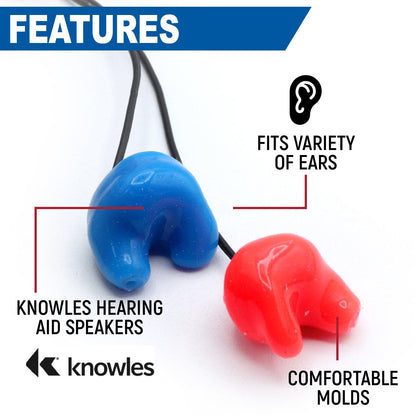 Challenger Semi-Custom Molded Ear Bud Speakers with 1/8  Plug
