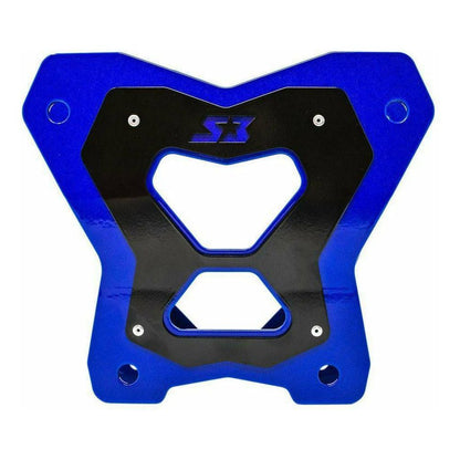 Polaris RZR Turbo S Double Shear Radius Plate BLUE (GARAGE SALE)