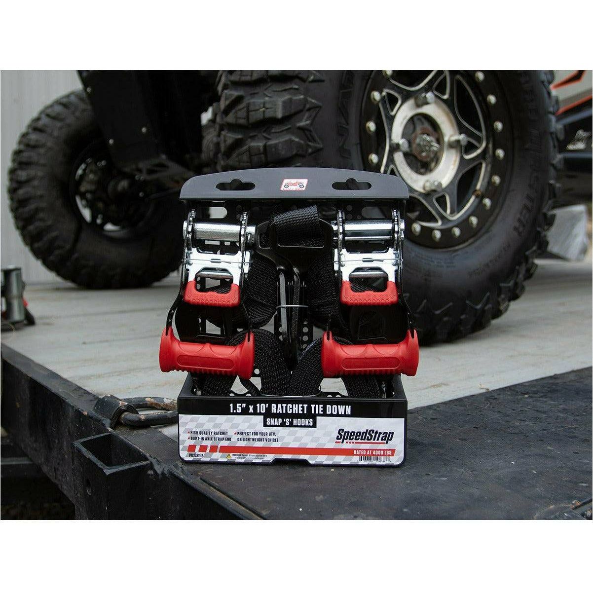 1.5"x10' Ratchet Tie Down (2 Pack) (GARAGE SALE)