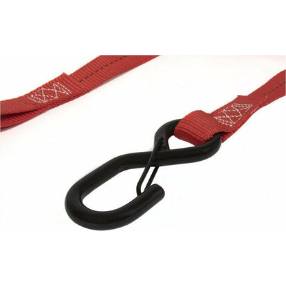 1"x15' Ratchet Tie Down with Snap S Hooks (2 Pack) (GARAGE SALE)