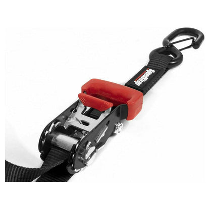 1"x15' Ratchet Tie Down with Snap S Hooks (2 Pack) (GARAGE SALE)