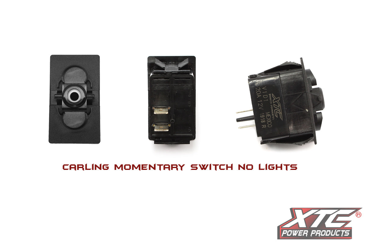 (ON)-OFF SPST Momentary Rocker Switch with No Lights