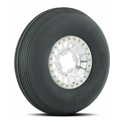 Can Am Maverick R SB-8 Beadlock Wheel (Matte Brushed Grey) / Sand Series Tire Package